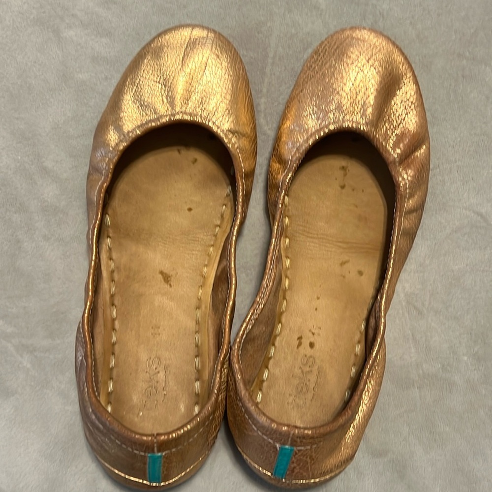 Rose gold Tieks size 11